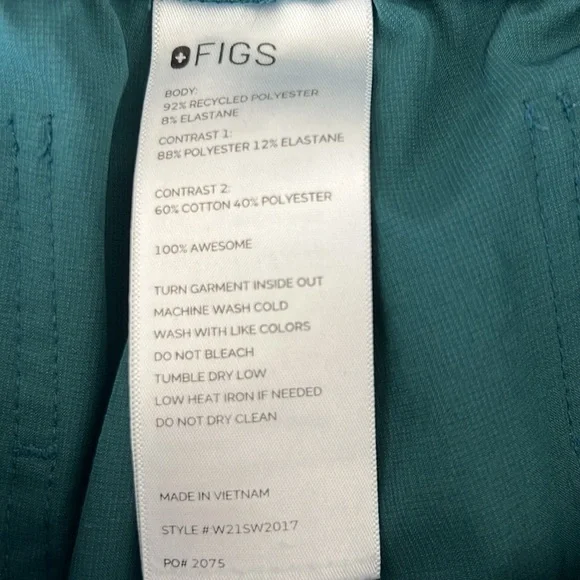 Figs Women’s Scrub Bottoms Caribbean Blue FIONlite Size M - Picture 3 of 4